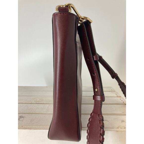 MICHAEL KORS, SMALL WINE SMOOTH LEATHER CROSSBODY BAG - Picture 11 of 15